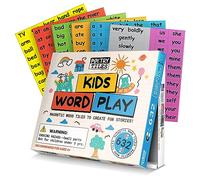 Poetry Tiles - Kids Word Play - 632 Fridge Magnets for Kids - Explore Reading, Writing, and Imaginations with Magnet Words for Your Refrigerator - Includes Color-Coded Words and Phrases