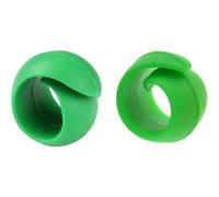 PoetryDraw 2 Pcs Silicone Cross Stitch Clip Sewing Machine Thread Spool Savers Thread Spool Rings Clamps Holder for DIY Sewing Machine (Green)