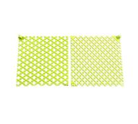 PoetryDraw 2Pcs Diamond Painting Ruler Plastic Diamond Mesh Dot Drill Alignment Art Tool with Blank Grids for Full & Partial Drills DIY Crafts Projects (Fluorescent Green)