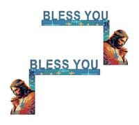 POETRYDRAW 2Pcs Easter Series Door Corner Sign Rhinestone Door Frame Decor Diamond Art Door Right Angle Sign for Party Favors