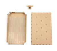 PoetryDraw 3D Print Diamond Painting Biscuit Tray Magnetic Drilling Storage Plate (Khaki)