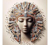 POETRYDRAW 5D DIY Partial Special Shaped Drill Artistic Portraits 30x30cm