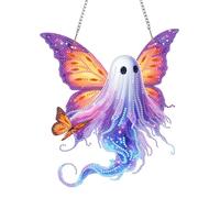 POETRYDRAW Acrylic Butterfly Ghost 2D Flat DIY Hanging Diamond Art Kits Wall Door Decoratio