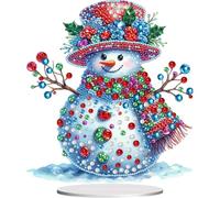 POETRYDRAW Acrylic Special Shape Christmas Boat and Lighthouse Tabletop Ornaments Kit Table Top Ornament Kits 5D DIY Diamond Art Tabletop Decorations for Adults Begin