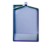 PoetryDraw Diamond Painting Tray Organizer 3D Printed Plastic Bead Rhinestone Diamond Sorting Tray for Adults Accessories and Tools for DIY Crafts Gifts (Blue)