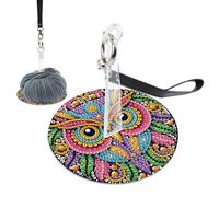 PoetryDraw DIY 5D Kit Wrist Yarn Holder Diamond Art Yarn Holder (Owl)