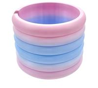 PoetryDraw Lavender Blush Diamond Roll Storage Ring Rainbow Spliced Color Diamond Painting Canvas Storage Rack Plastic Enhanced Crafting Experience Accessory (L)