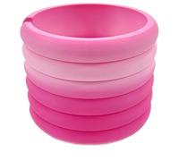 PoetryDraw Raspberry Red Diamond Roll Storage Ring Rainbow Spliced Color Diamond Painting Canvas Storage Rack Plastic Enhanced Crafting Experience Accessory (L)
