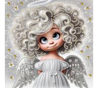 POETRYDRAW Wings Angel Special Shaped 5D DIY Partial Drill Diamond Art Kit Decor 30x30cm