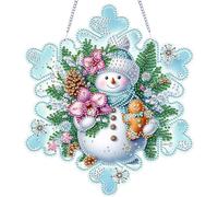 POETRYDRAW Winter Snowflake 2D Flat DIY Special Shape iamond Art Kits Wall Door Decor