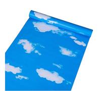 PoetryHome Blue Sky Clouds Contact Paper Peel and Stick Wallpaper for Kids Room Wall Bedroom Decor 17.7x117 Inches