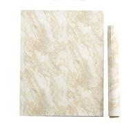PoetryHome Removable Vinyl Beige Marble Contact Paper for Countertop Table Backsplash Self Adhesive Waterproof Marble Wallpaper Roll 15.7x117 Inches