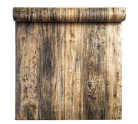 PoetryHome Self Adhesive Distressed Wood Grain Contact Paper for Cabinets Countertop Table Desk Furniture Removable Shelf Liner Wallpaper 15.7x98 Inches