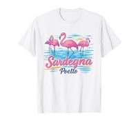 Poetto beach Cagliari Sardegna Flag sardinia gift T-Shirt
