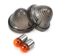 POEWRI Turn Signal Light Indicator Motorcycle Flashing Blinker Lamp Cover Flasher Bulbs For Triumph Bonneville 2001-2015/T100 2003-2016