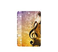 Poezjzw 4pcs Abstract Music Pattern Lavender Scent Car Aroma Rectangle Hanging Fragrance Applies To Closet Shoe