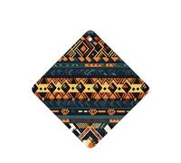 Poezjzw 4pcs African Tribal Ethnic Texture Pattern Lavender Scent Car Aroma Square Hanging Fragrance Applies To Closet Shoe