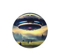 Poezjzw 4pcs Airship Landing Pattern Lavender Scent Car Aroma Round Shape Hanging Fragrance Applies To Closet Shoe