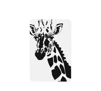 Poezjzw 4pcs Black And White Giraffe Pattern Lavender Scent Car Aroma Rectangle Hanging Fragrance Applies To Closet Shoe