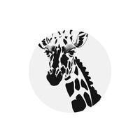 Poezjzw 4pcs Black And White Giraffe Pattern Lavender Scent Car Aroma Round Shape Hanging Fragrance Applies To Closet Shoe