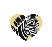 Poezjzw 4pcs Black And White Zebra Pattern Lavender Scent Car Aroma Heart Shape Hanging Fragrance Applies To Closet Shoe