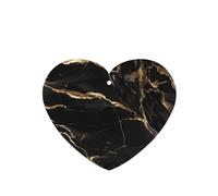 Poezjzw 4pcs Black Gold Marble Pattern Lavender Scent Car Aroma Heart Shape Hanging Fragrance Applies To Closet Shoe