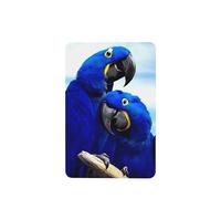 Poezjzw 4pcs Blue Parrot Hugging Pattern Lavender Scent Car Aroma Rectangle Hanging Fragrance Applies To Closet Shoe