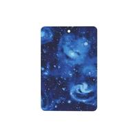Poezjzw 4pcs Blue Universe Space Galaxy Pattern Lavender Scent Car Aroma Rectangle Hanging Fragrance Applies To Closet Shoe