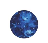 Poezjzw 4pcs Blue Universe Space Galaxy Pattern Lavender Scent Car Aroma Round Shape Hanging Fragrance Applies To Closet Shoe