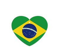 Poezjzw 4pcs Brazilian Flag Pattern Lavender Scent Car Aroma Heart Shape Hanging Fragrance Applies To Closet Shoe