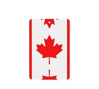 Poezjzw 4pcs Canadian Flag Pattern Lavender Scent Car Aroma Rectangle Hanging Fragrance Applies To Closet Shoe