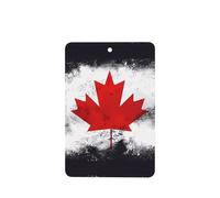 Poezjzw 4pcs Canadian Flag Pattern Lavender Scent Car Aroma Rectangle Hanging Fragrance Applies To Closet Shoe