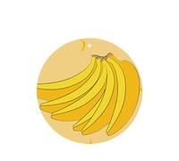Poezjzw 4pcs Cartoon Banana Pattern Lavender Scent Car Aroma Round Shape Hanging Fragrance Applies To Closet Shoe