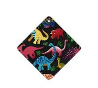 Poezjzw 4pcs Cartoon Dinosaur Pattern Lavender Scent Car Aroma Square Hanging Fragrance Applies To Closet Shoe