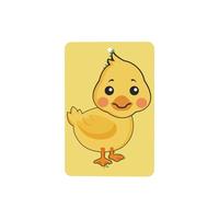 Poezjzw 4pcs Cartoon Duck Pattern Lavender Scent Car Aroma Rectangle Hanging Fragrance Applies To Closet Shoe