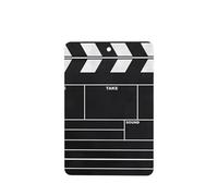 Poezjzw 4pcs Classic Movie Clapboard Black Pattern Lavender Scent Car Aroma Rectangle Hanging Fragrance Applies To Closet Shoe