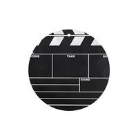 Poezjzw 4pcs Classic Movie Clapboard Black Pattern Lavender Scent Car Aroma Round Shape Hanging Fragrance Applies To Closet Shoe