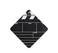 Poezjzw 4pcs Classic Movie Clapboard Black Pattern Lavender Scent Car Aroma Square Hanging Fragrance Applies To Closet Shoe