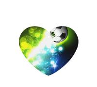 Poezjzw 4pcs Cool Soccer Ball Pattern Lavender Scent Car Aroma Heart Shape Hanging Fragrance Applies To Closet Shoe