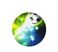 Poezjzw 4pcs Cool Soccer Ball Pattern Lavender Scent Car Aroma Round Shape Hanging Fragrance Applies To Closet Shoe