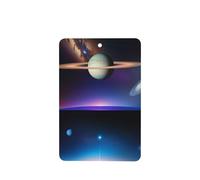 Poezjzw 4pcs Cosmic Saturn Pattern Lavender Scent Car Aroma Rectangle Hanging Fragrance Applies To Closet Shoe