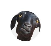 Poezjzw 4pcs Cute Black Goat Animal Pattern Lavender Scent Car Aroma Round Shape Hanging Fragrance Applies To Closet Shoe