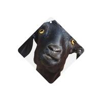 Poezjzw 4pcs Cute Black Goat Animal Pattern Lavender Scent Car Aroma Square Hanging Fragrance Applies To Closet Shoe