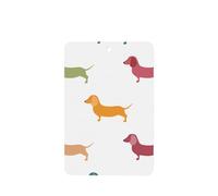Poezjzw 4pcs Cute Dachshound Dogs Pattern Lavender Scent Car Aroma Rectangle Hanging Fragrance Applies To Closet Shoe