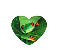 Poezjzw 4pcs Cute Frog Pattern Lavender Scent Car Aroma Heart Shape Hanging Fragrance Applies To Closet Shoe