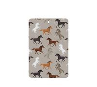 Poezjzw 4pcs Cute Horse Pattern Lavender Scent Car Aroma Rectangle Hanging Fragrance Applies To Closet Shoe
