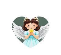 Poezjzw 4pcs Cute Little Angel Pattern Lavender Scent Car Aroma Heart Shape Hanging Fragrance Applies To Closet Shoe
