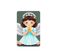 Poezjzw 4pcs Cute Little Angel Pattern Lavender Scent Car Aroma Rectangle Hanging Fragrance Applies To Closet Shoe