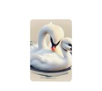 Poezjzw 4pcs Cute Little Swan Pattern Lavender Scent Car Aroma Rectangle Hanging Fragrance Applies To Closet Shoe