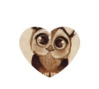 Poezjzw 4pcs Cute Owl Pattern Lavender Scent Car Aroma Heart Shape Hanging Fragrance Applies To Closet Shoe